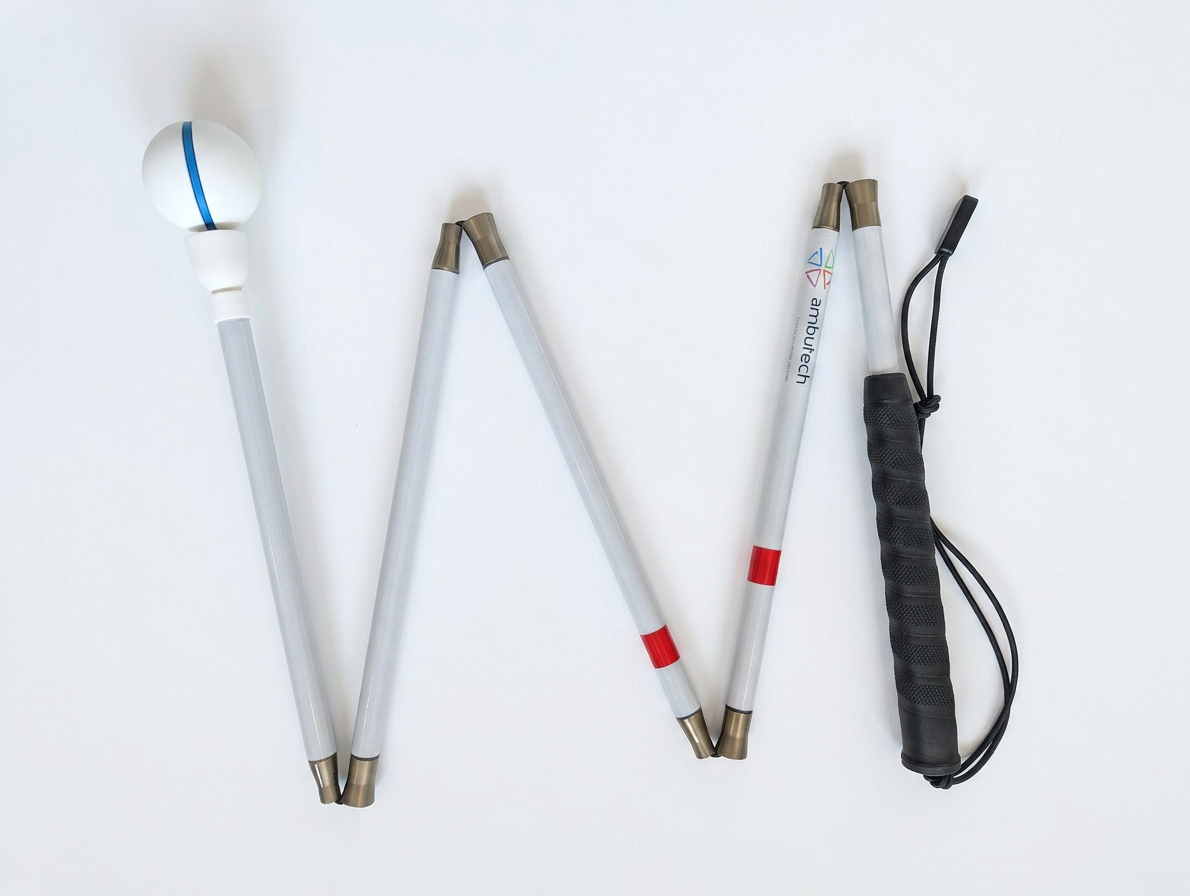 Ambutech Faltbarer Blindenstock aus Carbonfaser